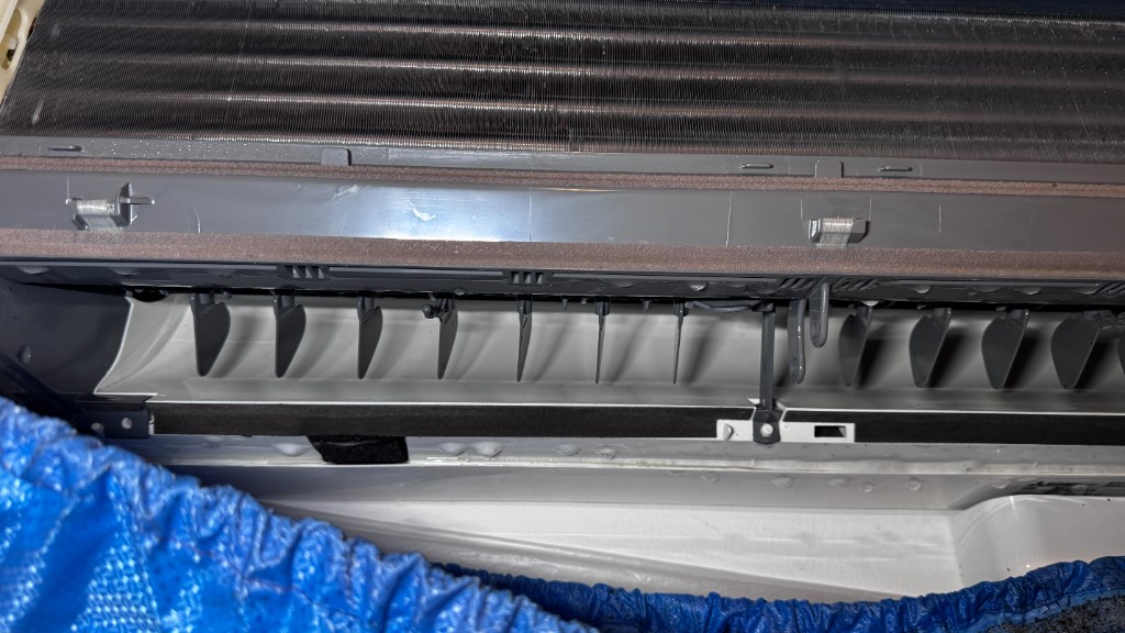Clean blower and coil after service