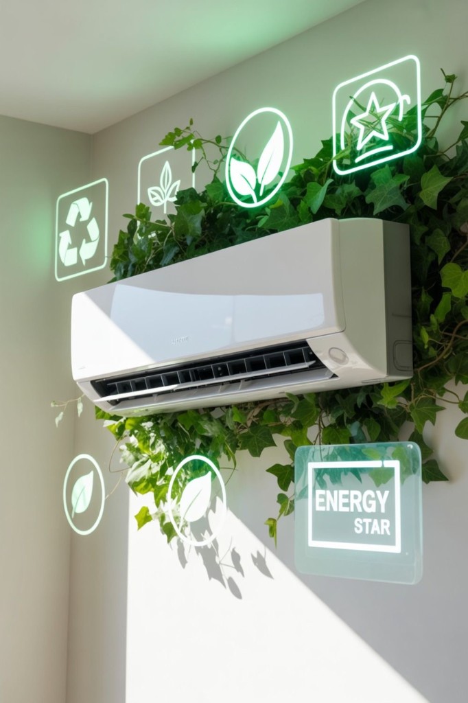 Energy efficient wall mounted mini split AC
