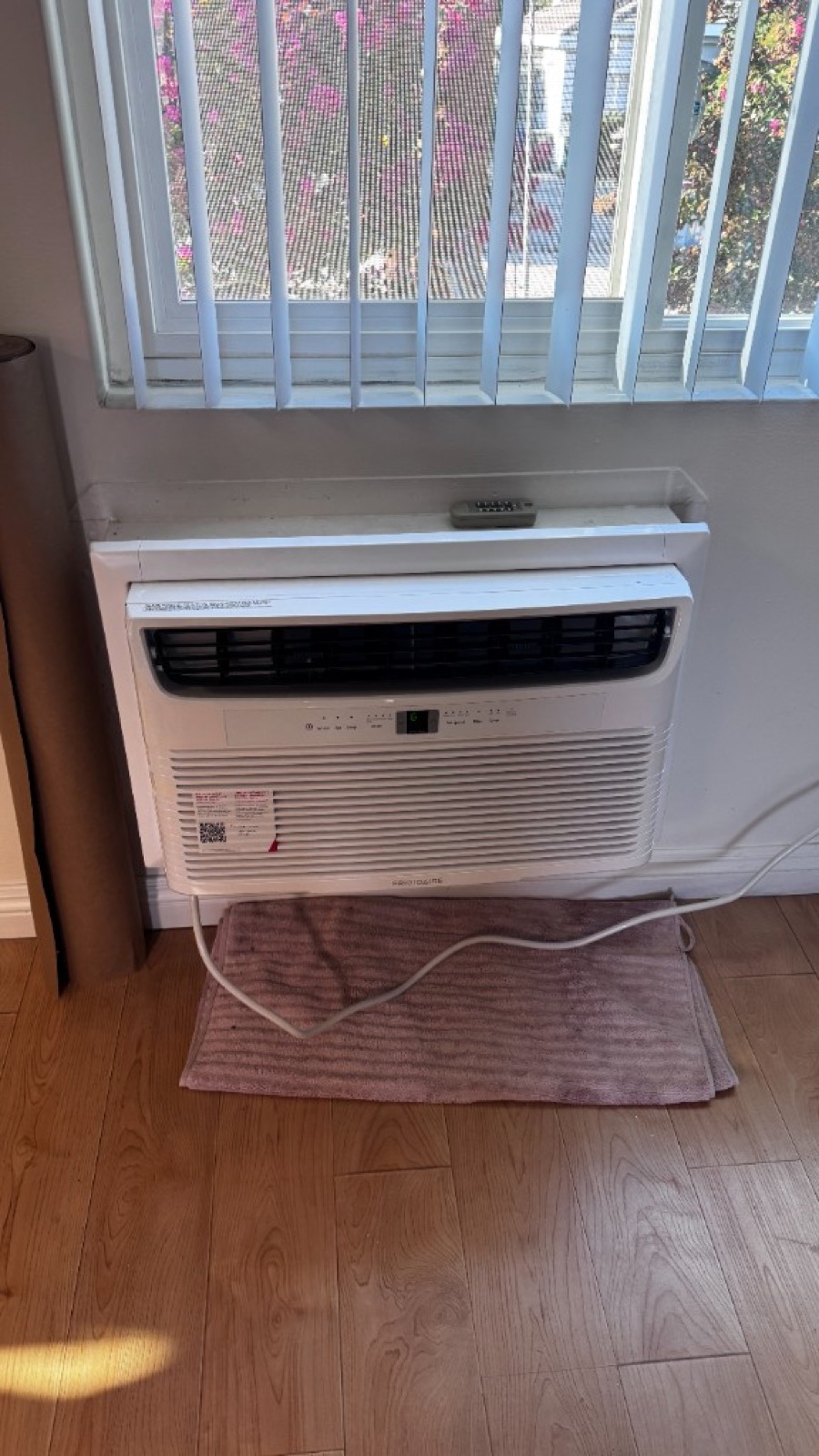 Through-wall AC install completed