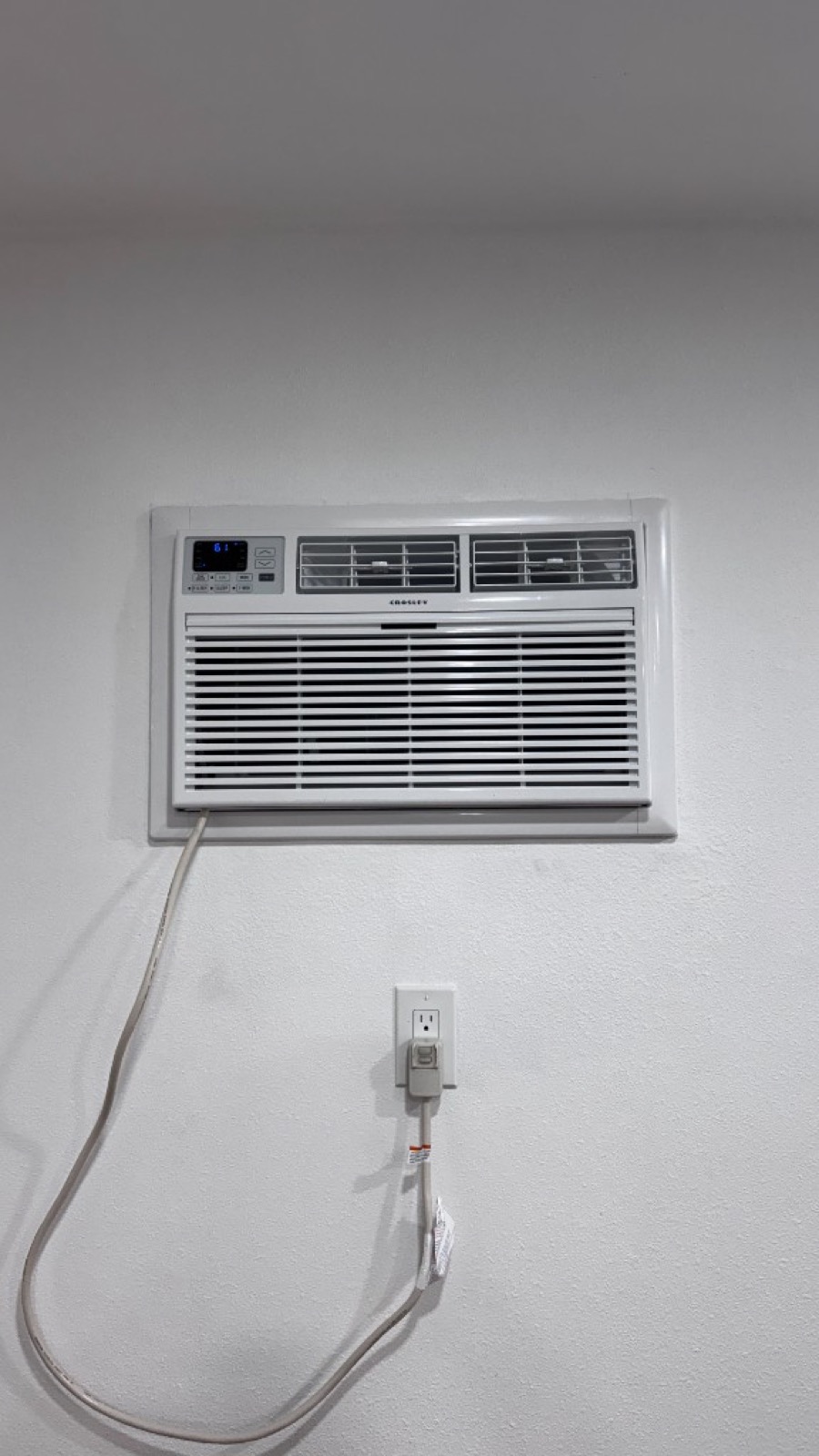 Through-wall AC installation finished and running