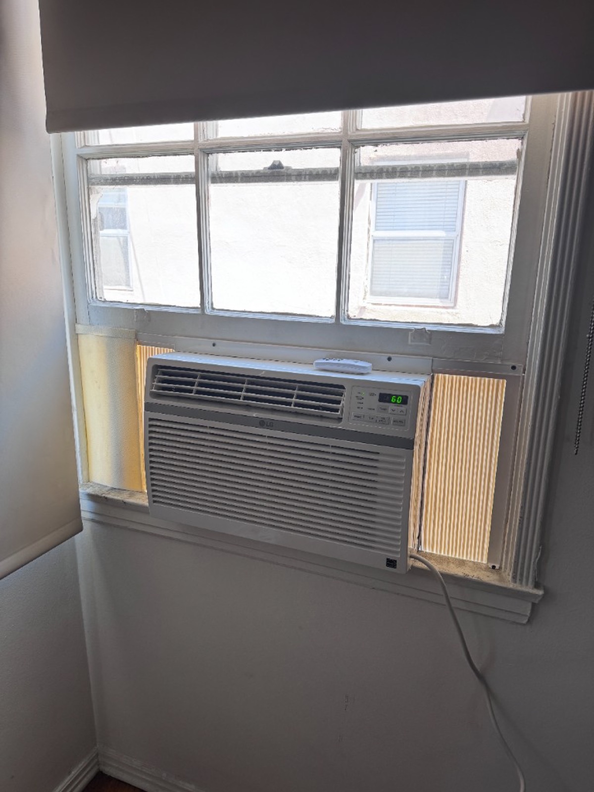 LG window air conditioner install with side panels